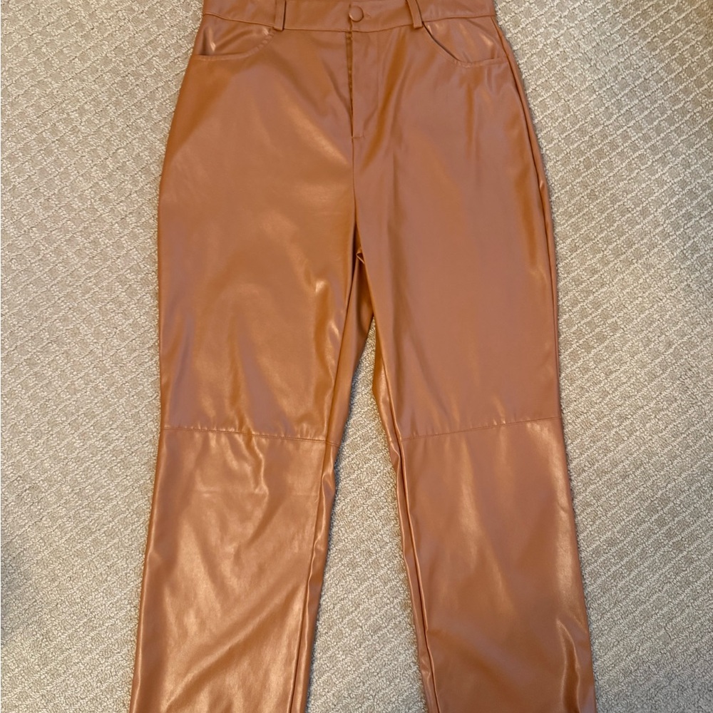 Fashion Noma Tan Straight Leg Pants